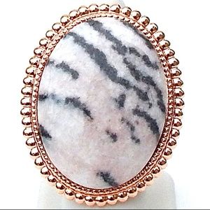 GASOLINE GLAMOUR PINK ZEBRA RING